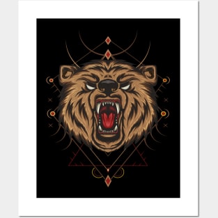 Angry Bear Roar Posters and Art